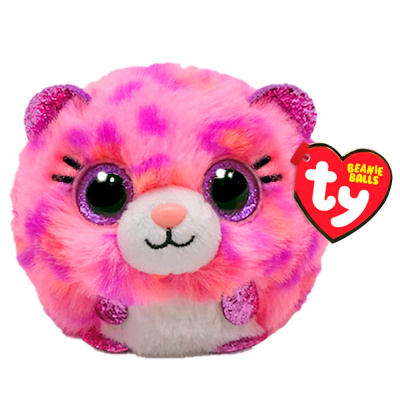 Игрушка мягконабивная Розовый Леопард 10 см TY inc 42541 1